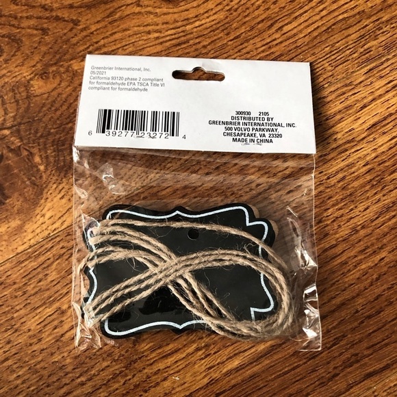 Chalkboard tags 4pc - Picture 2 of 3